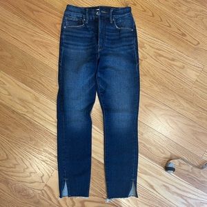 Good American good waist crop w/ slit 4/27